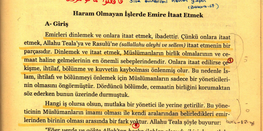 Fertlerin Emire Karsi Gorevleri Ve Emirlere Nasihat