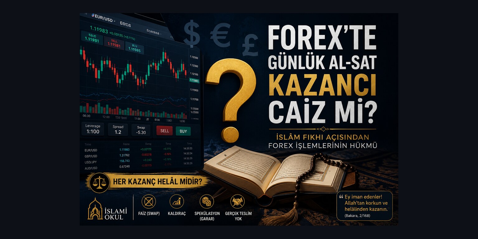 İslâm fıkhı açısından Forex'te günlük al-sat kazancının hükmü
